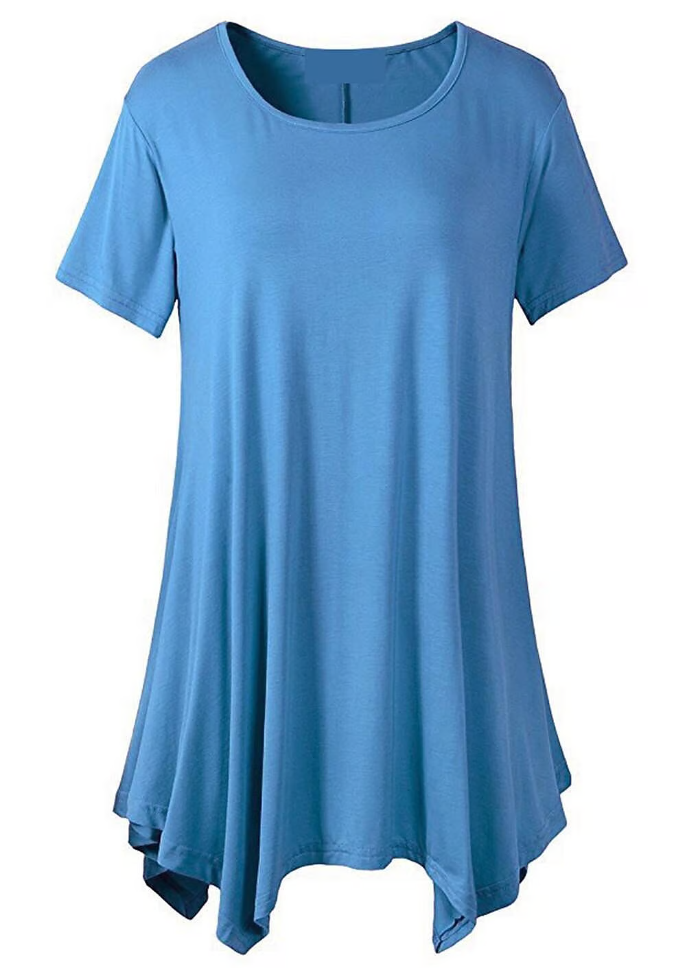 š„Buy any 2 Get 10% offš„Women's Summer Mid-length Short-sleeved T-shirt Loose Round Neck Solid Color Bottoming Shirt