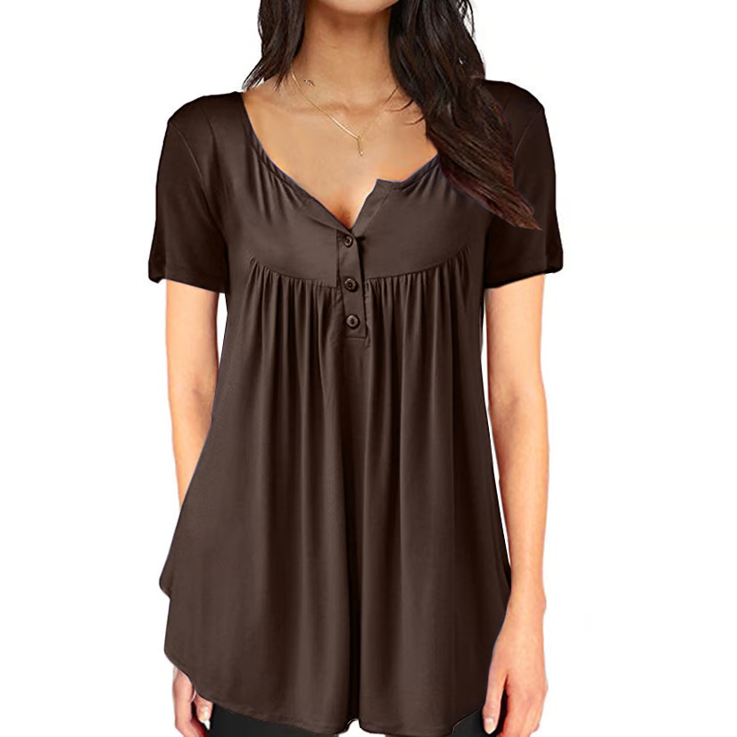 š„Buy any 2 Get 10% offš„š„Fashionable solid colour button down top