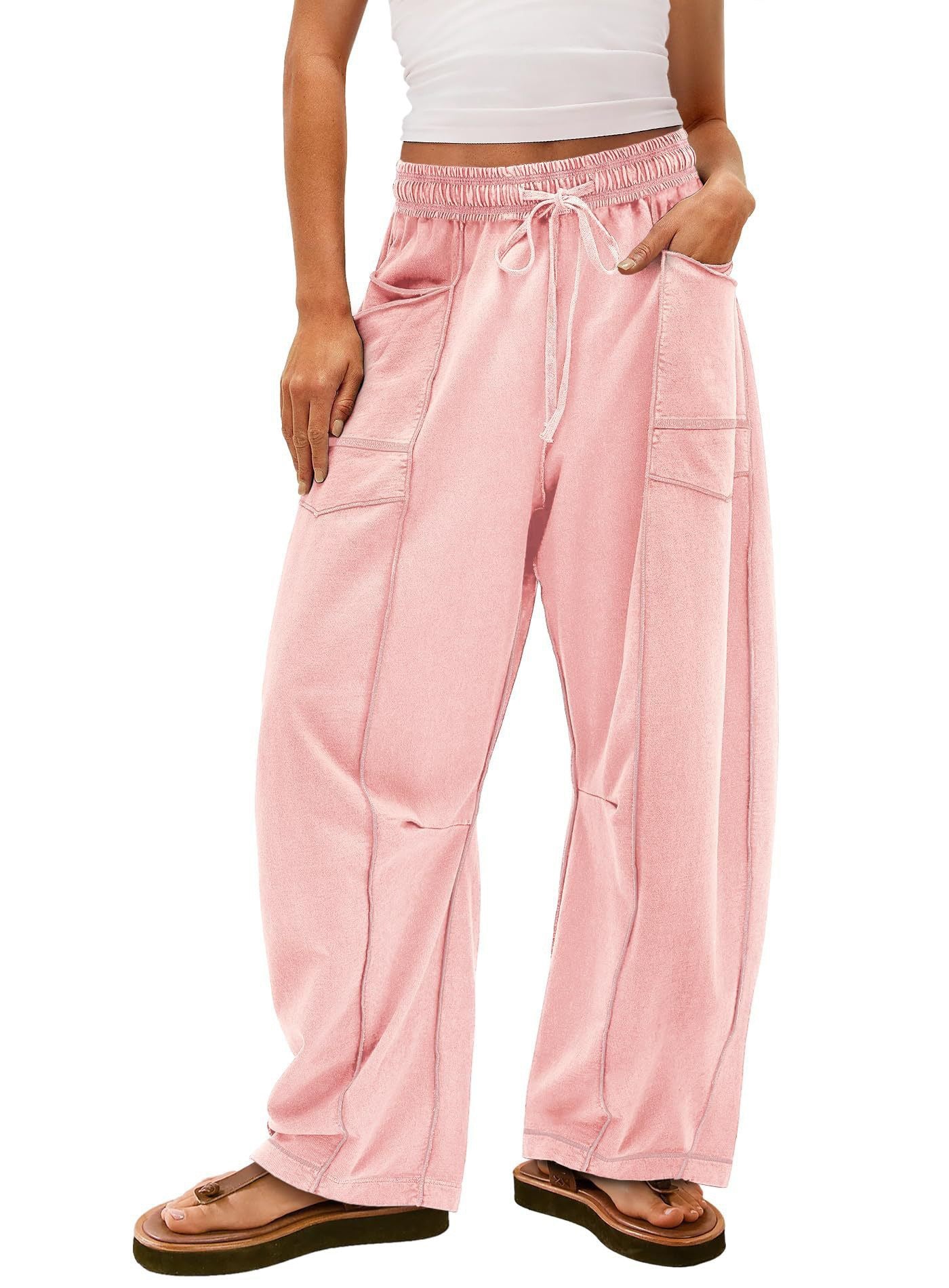 Women’s Wide Leg Lounge Sweatpants with Pockets