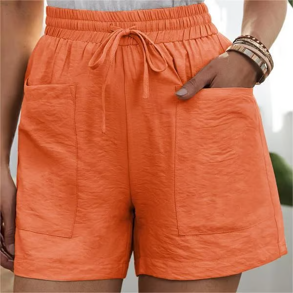 š„Buy any 2 Get 10% offš„Solid Two Pockets Loose Casual Short Pants