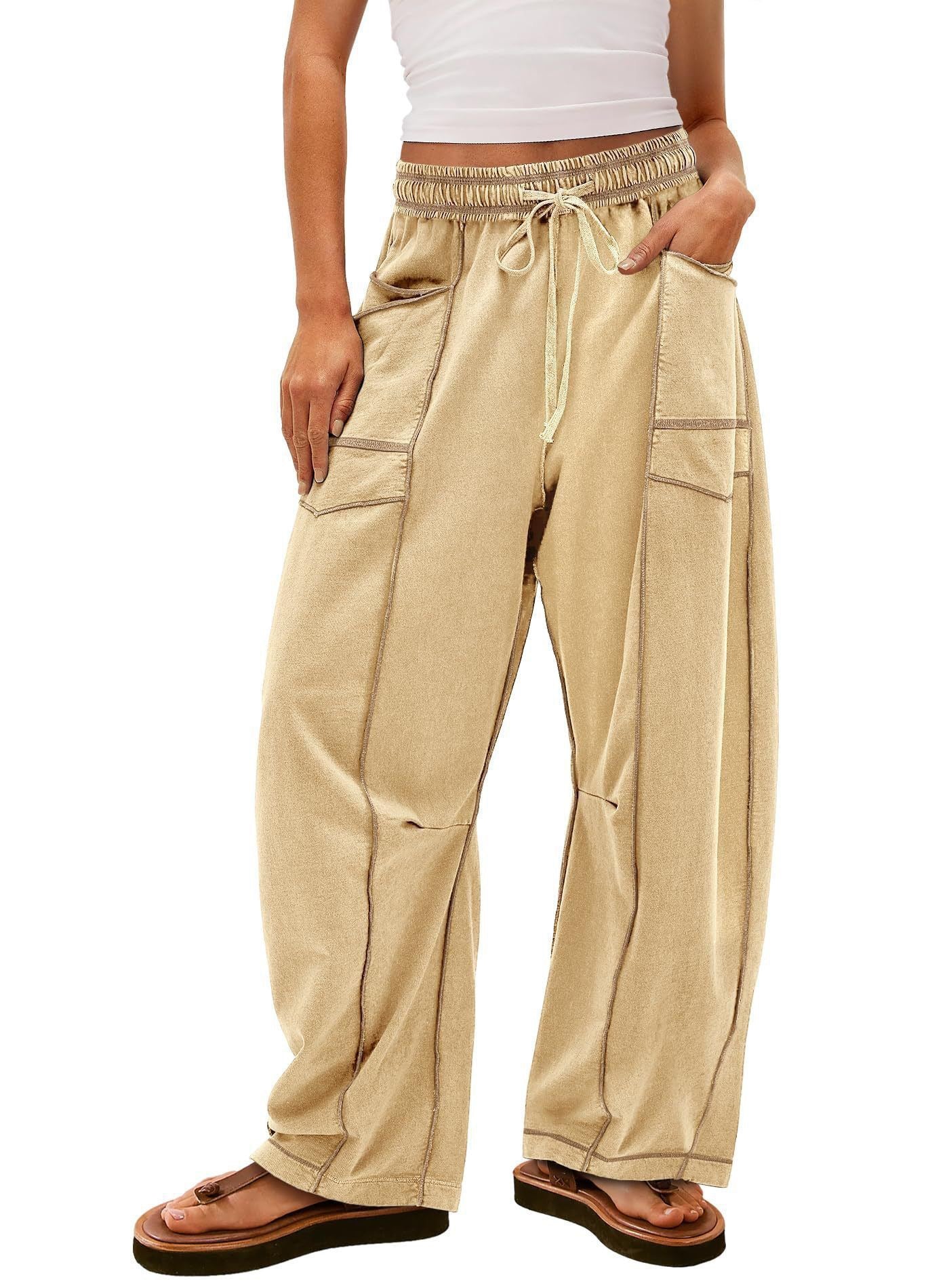 Women’s Wide Leg Lounge Sweatpants with Pockets