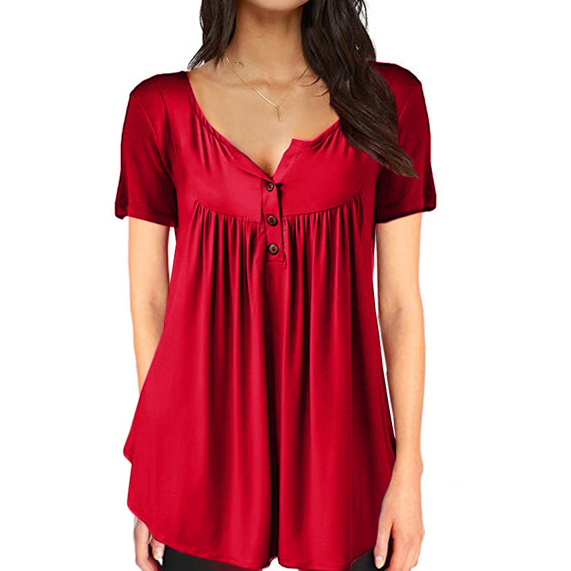 š„Buy any 2 Get 10% offš„š„Fashionable solid colour button down top