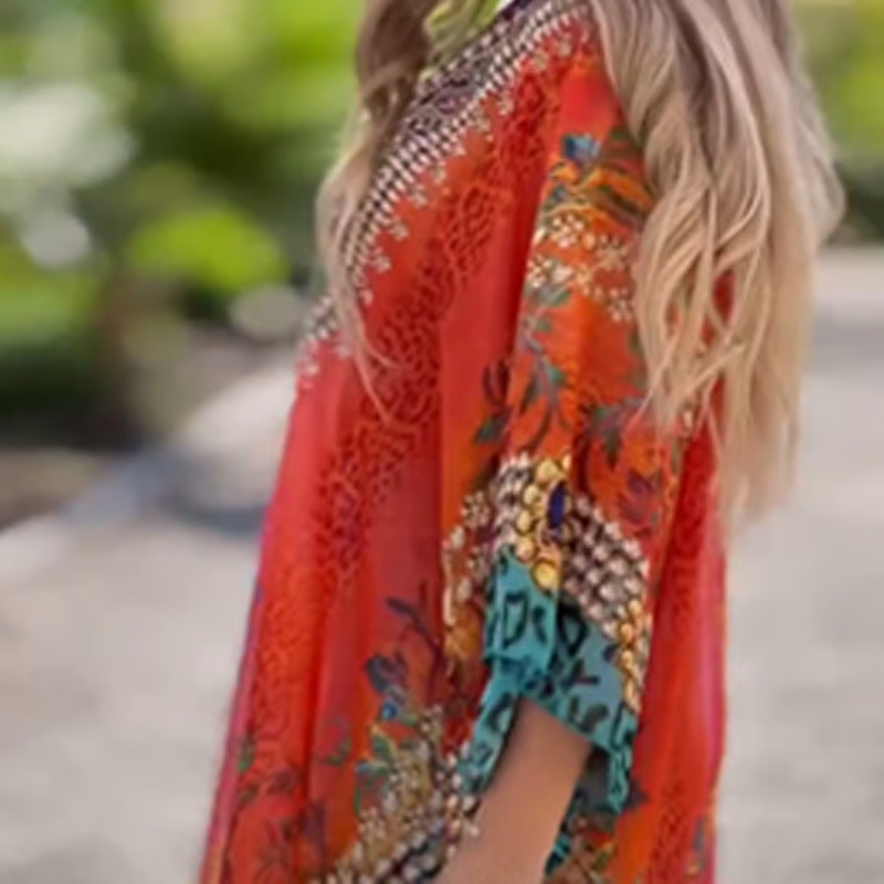 🌸Spring Specials🌸Women's Loose V-Neck Asymmetrical Dress