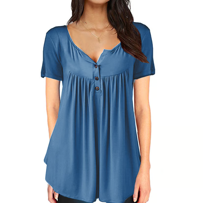 š„Buy any 2 Get 10% offš„š„Fashionable solid colour button down top