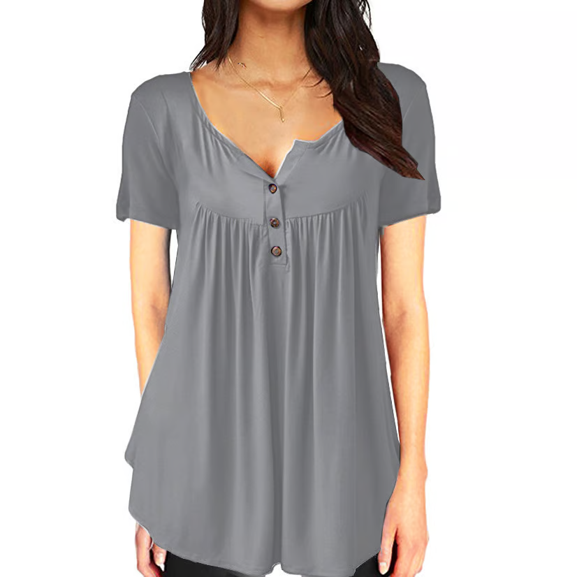 š„Buy any 2 Get 10% offš„š„Fashionable solid colour button down top