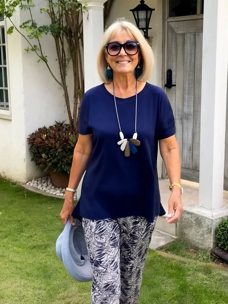 Vacation Two Piece Set Casual Holiday Loose Suit Two Piece Seaside Suit Holiday Clothing Sun Protection Suit