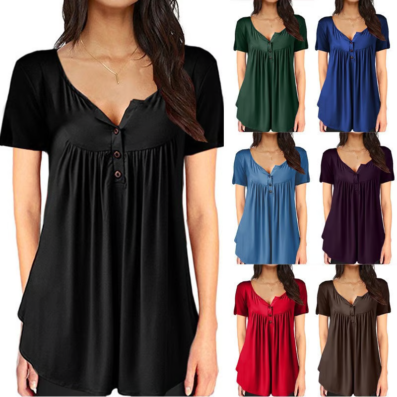 š„Buy any 2 Get 10% offš„š„Fashionable solid colour button down top