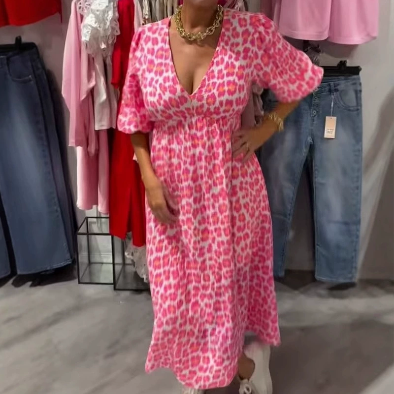 ⏳Time-limited Special⏰🎀Women's V-Neck Printed Dress