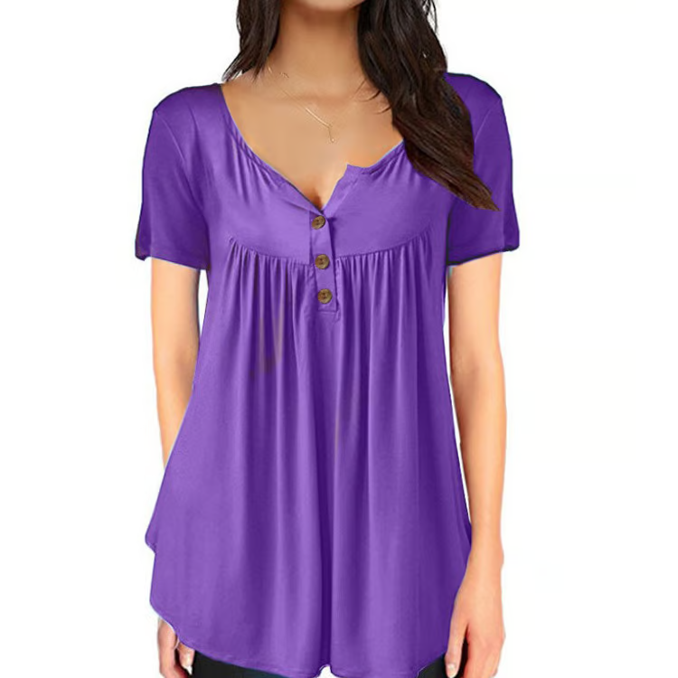 š„Buy any 2 Get 10% offš„š„Fashionable solid colour button down top