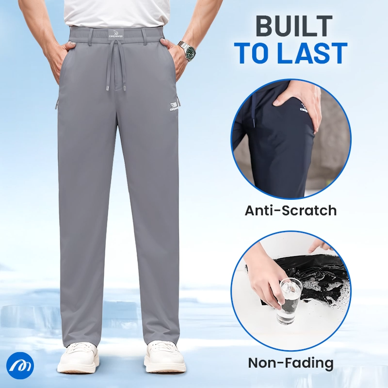 MeshIrons - Ice Silk Mesh Panel Casual Pants