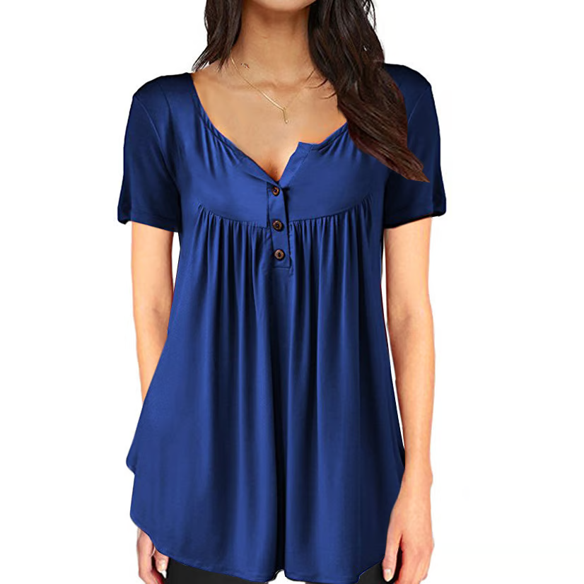 š„Buy any 2 Get 10% offš„š„Fashionable solid colour button down top
