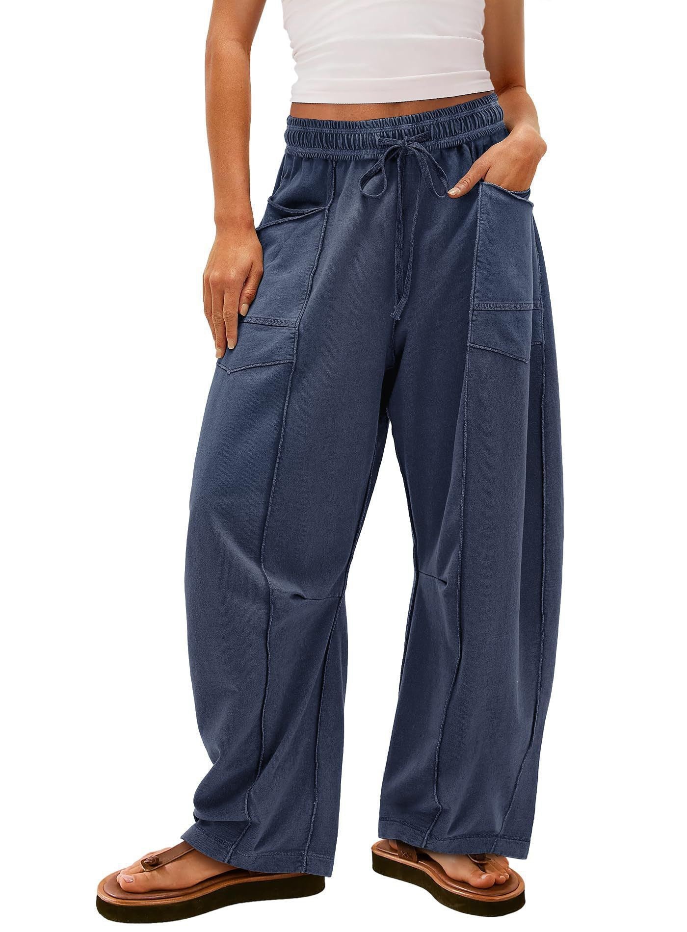 Women’s Wide Leg Lounge Sweatpants with Pockets