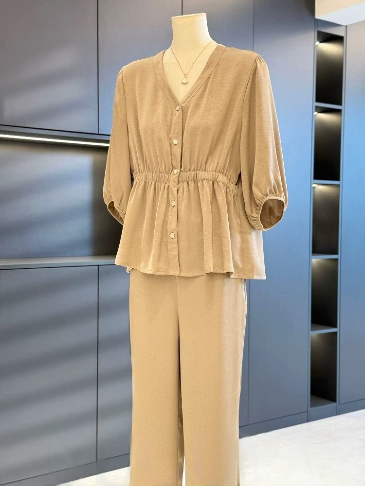 Women's Chiffon Two-Piece Set – Breathable & Comfy