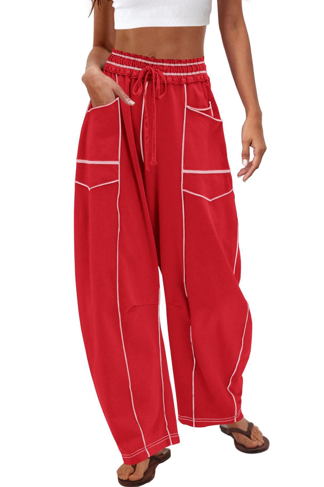 Women’s Wide Leg Lounge Sweatpants with Pockets