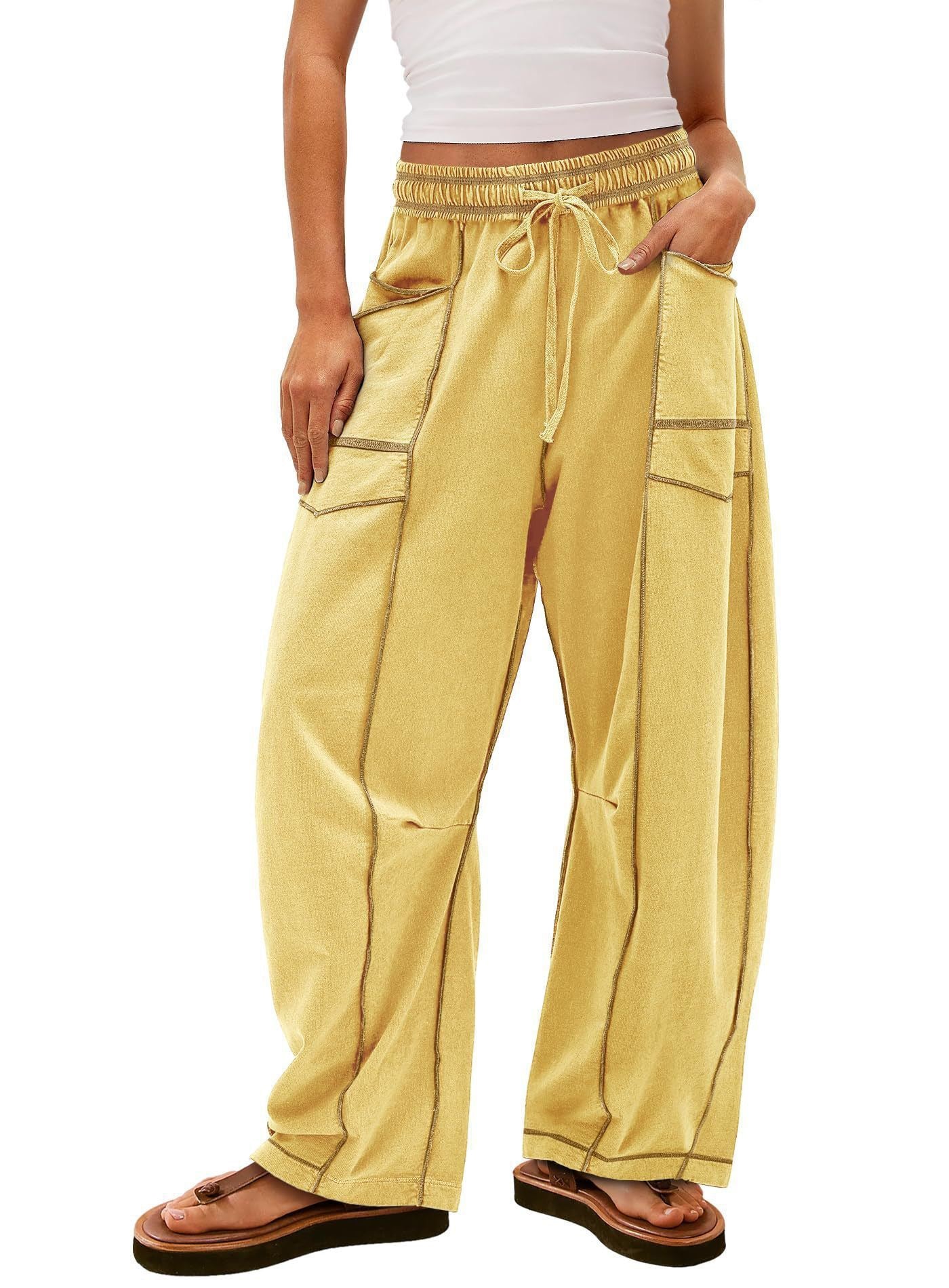 Women’s Wide Leg Lounge Sweatpants with Pockets