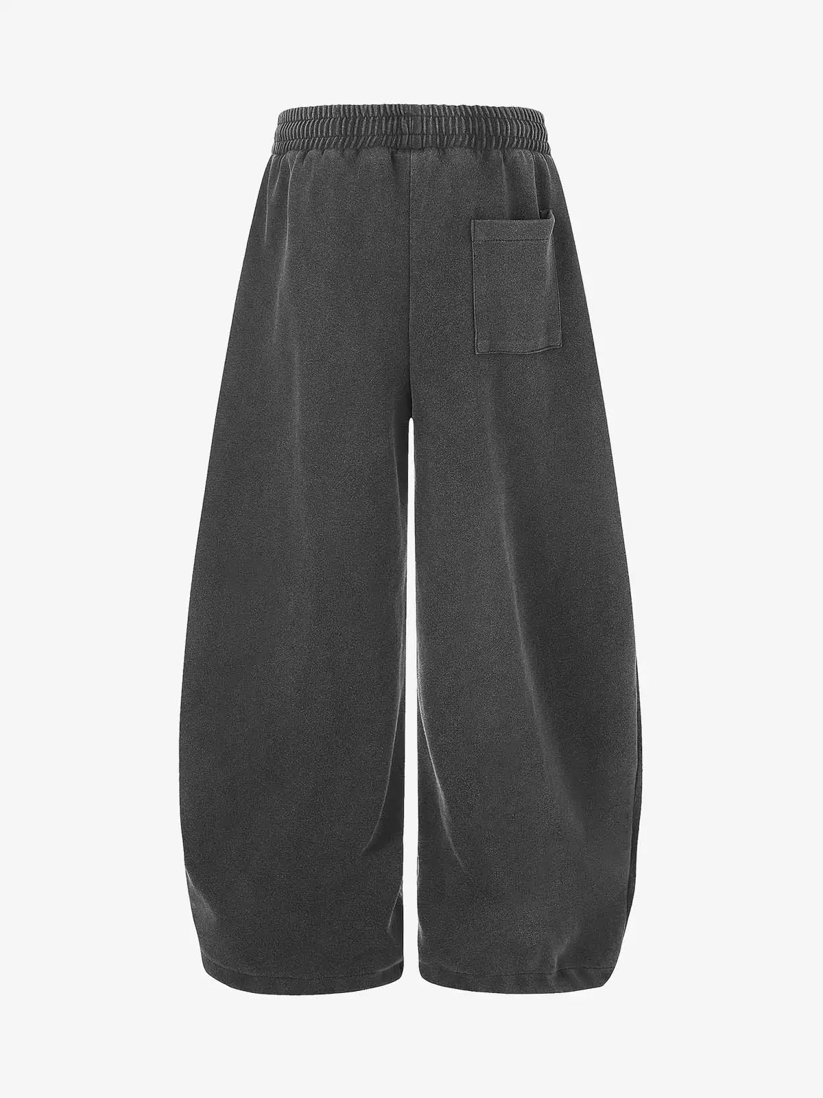 Graphic Washed Curved-Leg Sweatpants