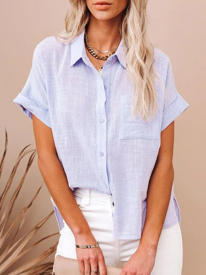 🔥Early Summer Sale🔥 Women's Cotton Linen Summer Breathable Casual Shirt