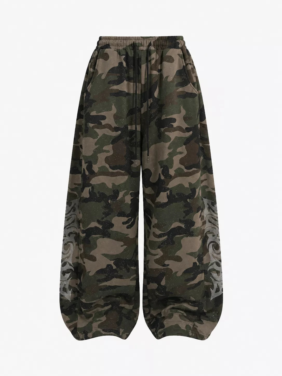 Relaxed Leopard Camouflage Pants