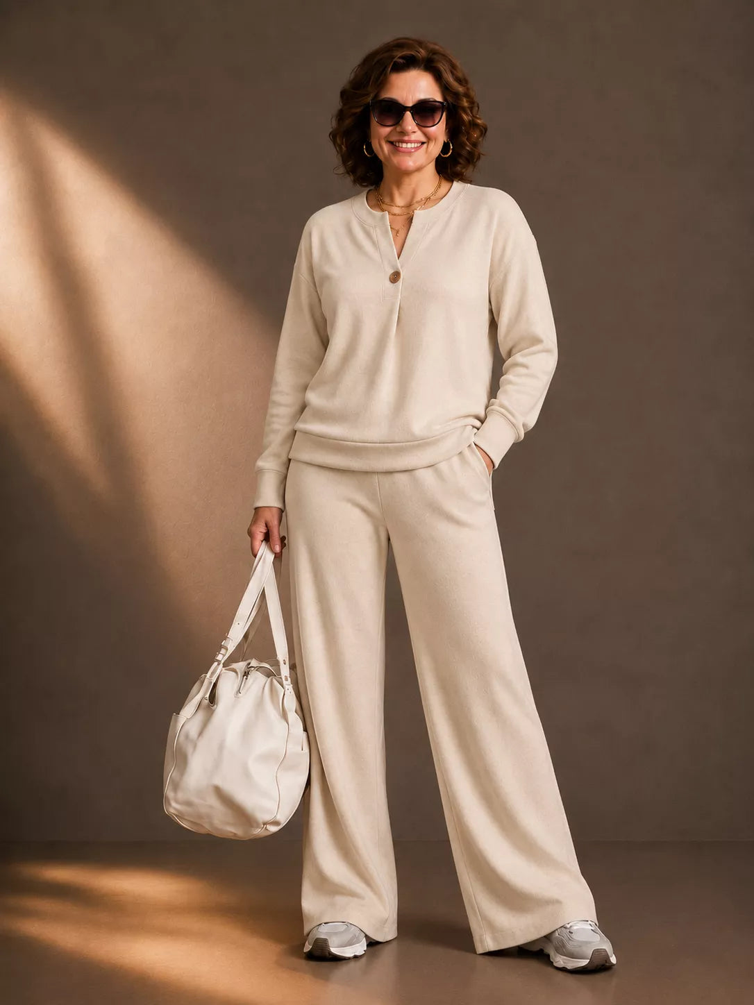 Elegant Women's Two-Piece Lounge Set