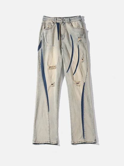 Niceprimes Distressed Flared Jeans