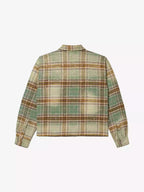 Rhinestone Plaid Long-Sleeve Shirt