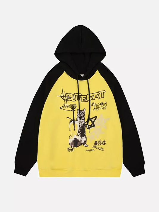 Niceprimes Guitar Cat Hoodie