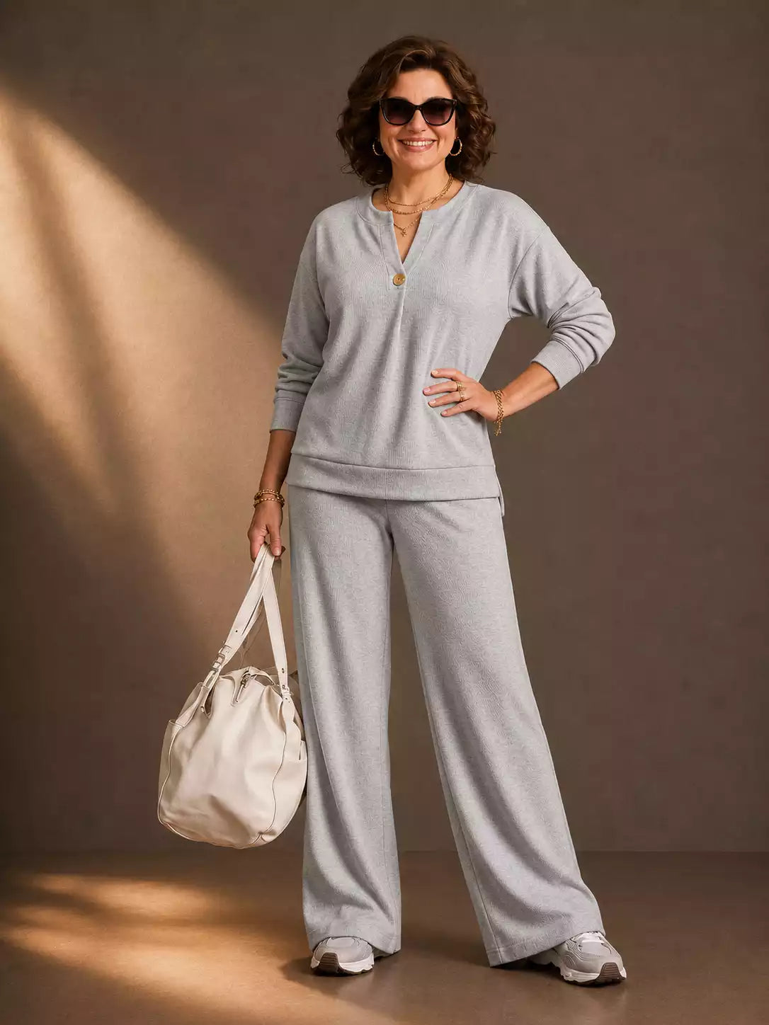 Elegant Women's Two-Piece Lounge Set