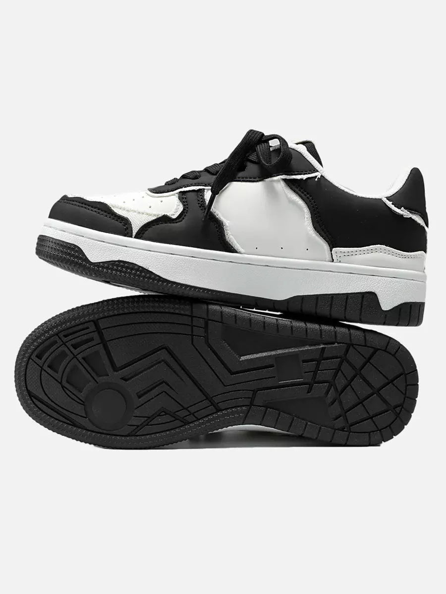 Niceprimes Panda Black and White Contrast Couple Sports Sneaker