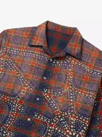 Rhinestone Plaid Long-Sleeve Shirt