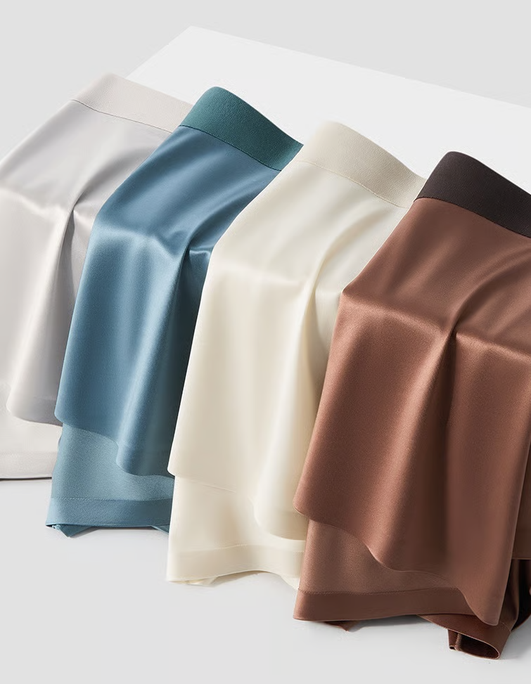 LUXURY ICE SILK MEN'S BOXERS | ANTIBACTERIAL SILK LINING