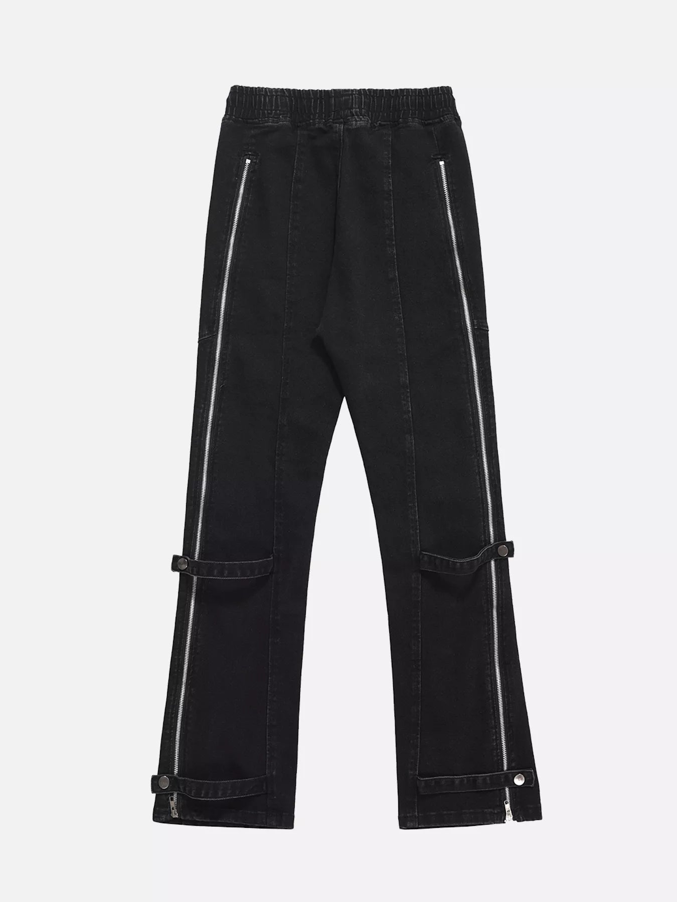 Niceprimes Side-Slit Flared Jeans