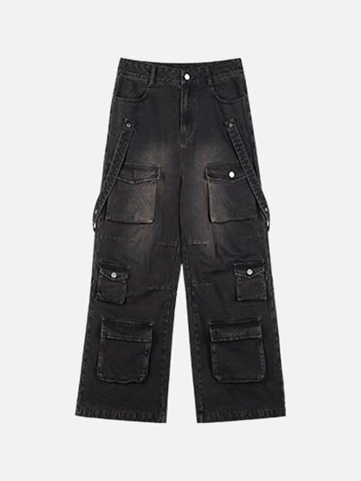 Niceprimes Trendy Multi Pockets Baggy Cargo Jeans