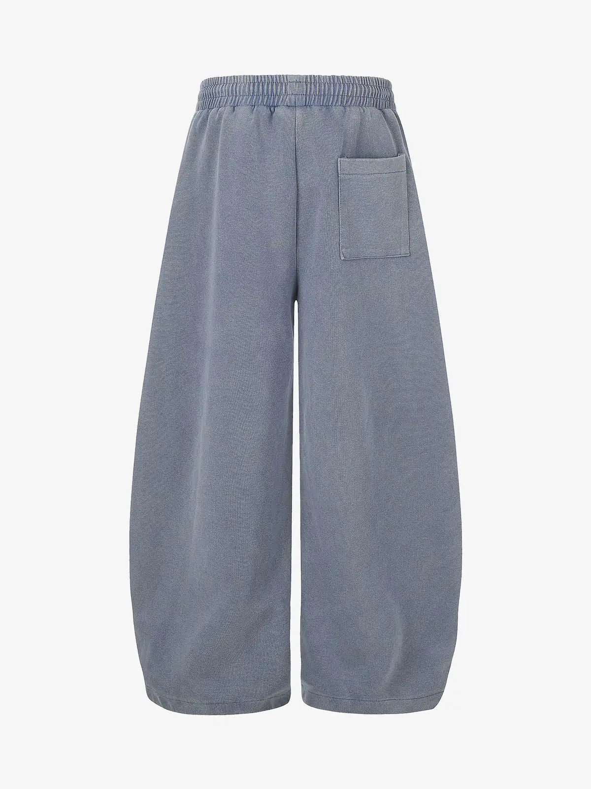 Graphic Washed Curved-Leg Sweatpants