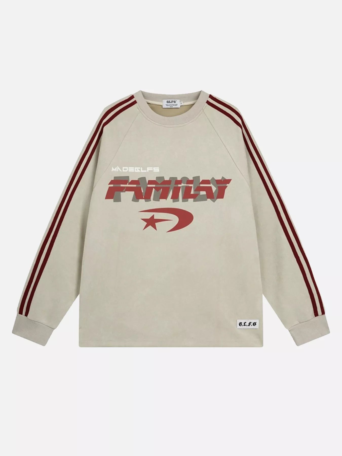 Niceprimes Foam Hip-hop Round Neck Sweatshirt