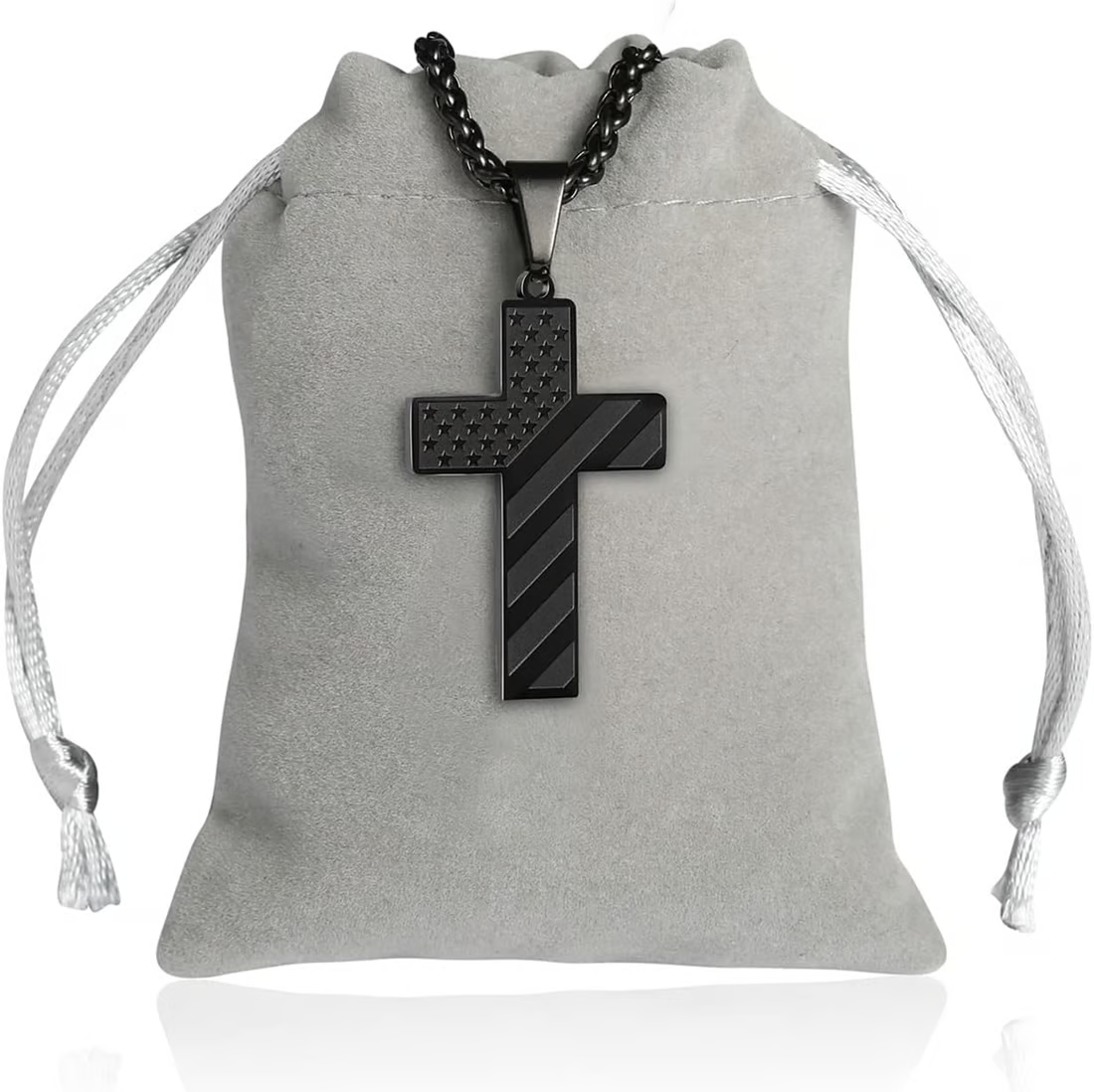 Flag Cross Necklace