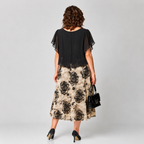 Elegant Floral Chiffon Dress