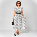 Elegant Women's Floral Midi Dress