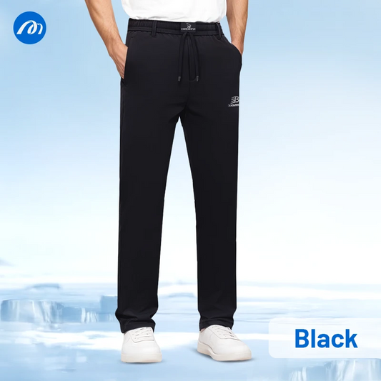 MeshIrons - Ice Silk Mesh Panel Casual Pants