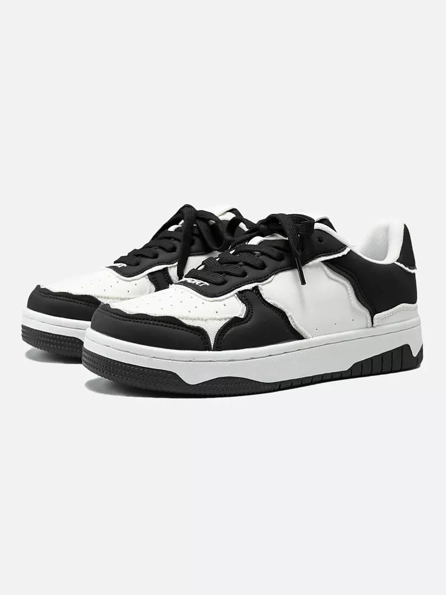 Niceprimes Panda Black and White Contrast Couple Sports Sneaker