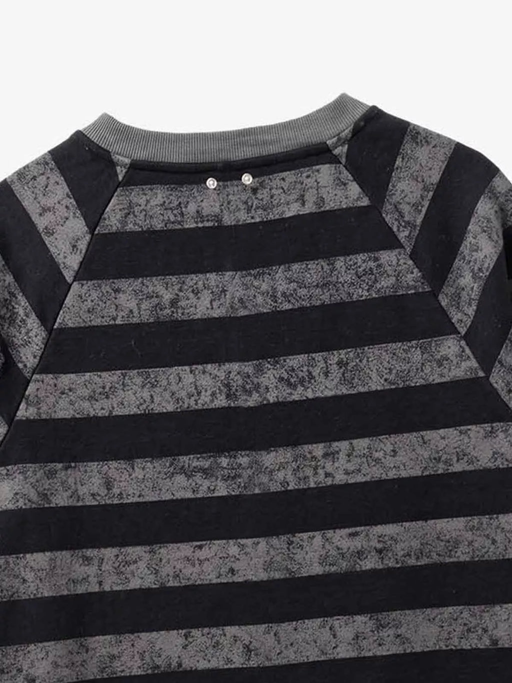 Striped Embroidered Oversized Long Sleeve Tee