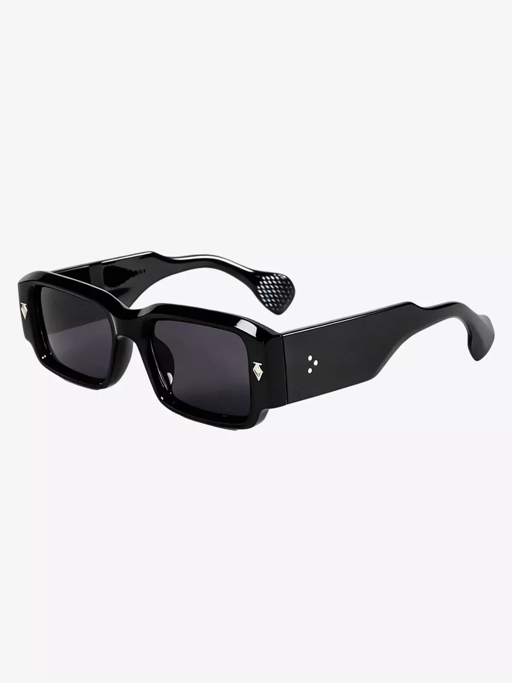 Gold Arrow Studded Square UV-Protection Sunglasses