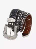 Studded Rhinestone Hip-Hop Belt