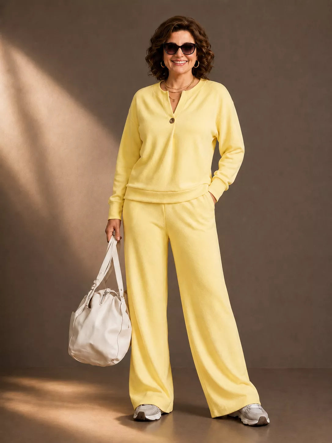 Elegant Women's Two-Piece Lounge Set