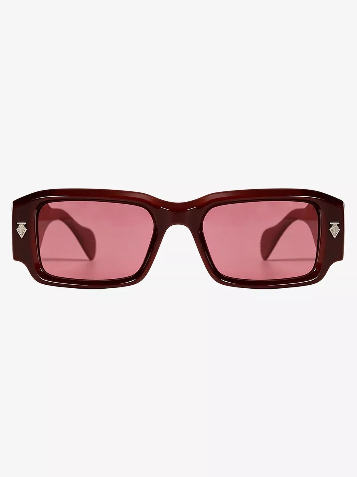 Gold Arrow Studded Square UV-Protection Sunglasses
