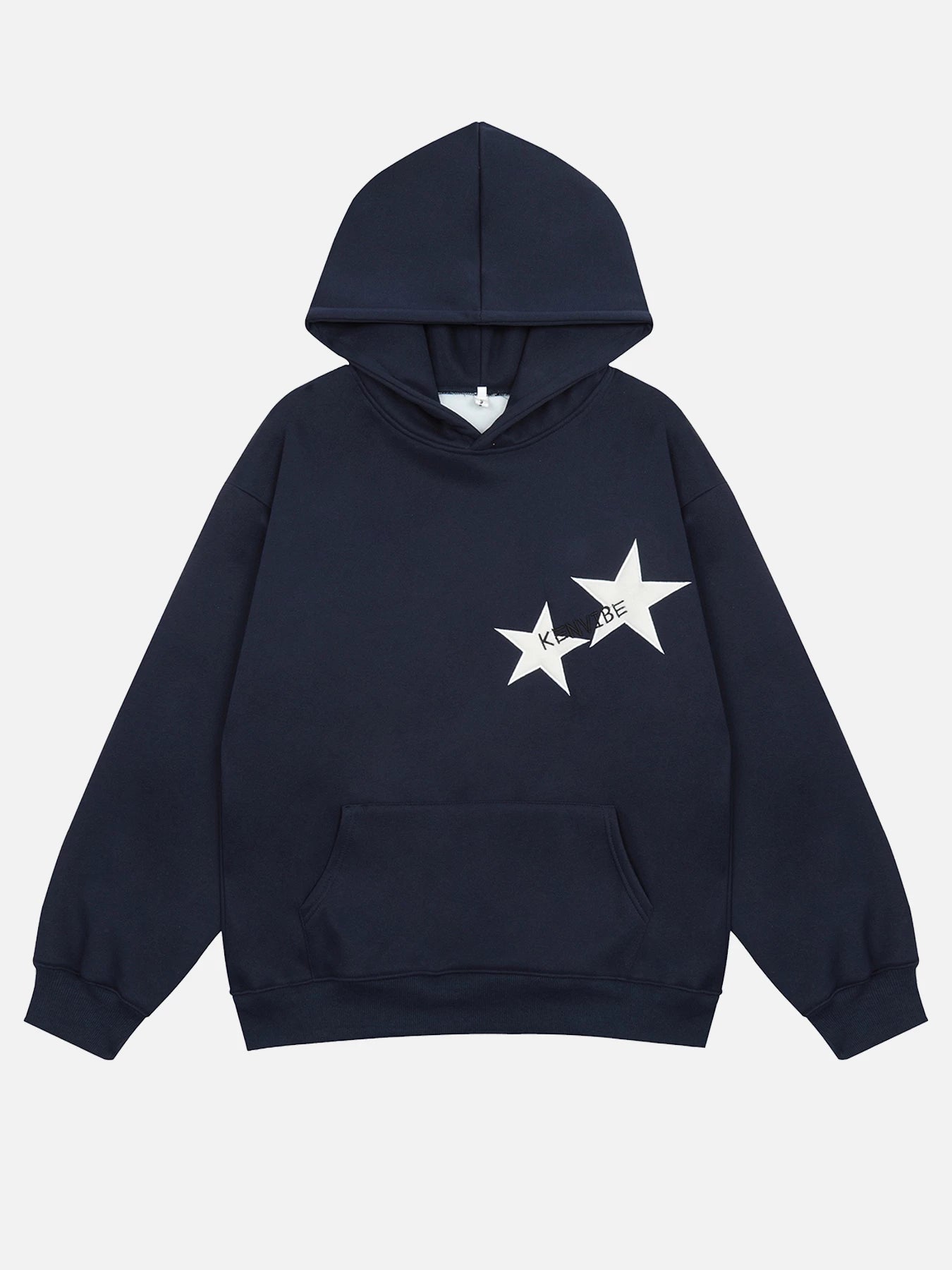 Niceprimes  Star Print Color Contrast Hoodie