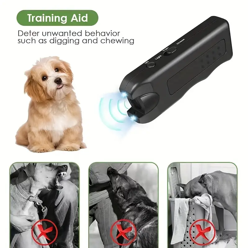 🎅Handheld Bark Control Luminous Ultrasonic Dog Repeller