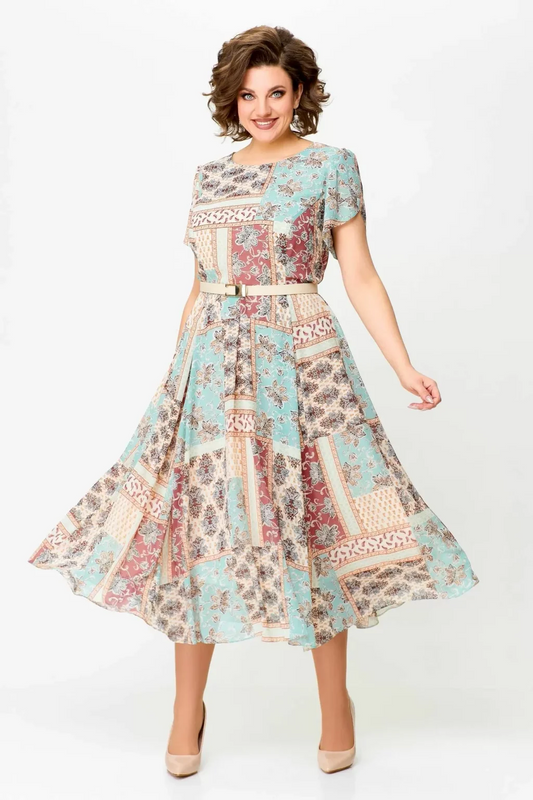 2025 new comfortable printed dress