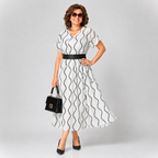 Elegant Women's Floral Midi Dress