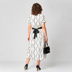 Elegant Women's Floral Midi Dress