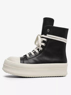 Niceprimes Rubber Sole High-Top Side Zipper Platform Sneakers